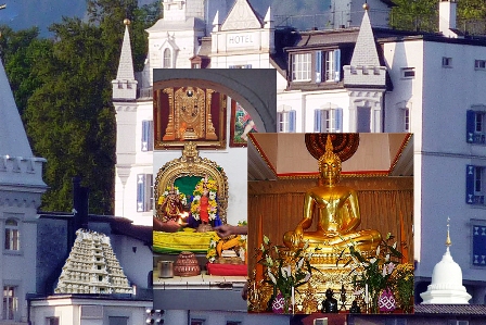 Hinduistischer und Buddhistischer Tempel im Chateau Gütsch Luzern