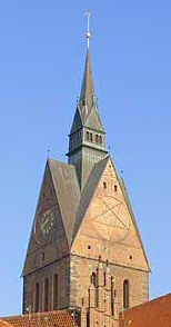 Pentagramm an Marktkirche von Hannover